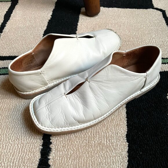 EUC Hereu Lloret Cutout Loafers in Off-White Size EU 36 US 5.5 - Picture 2 of 7